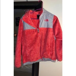 red north face jacket